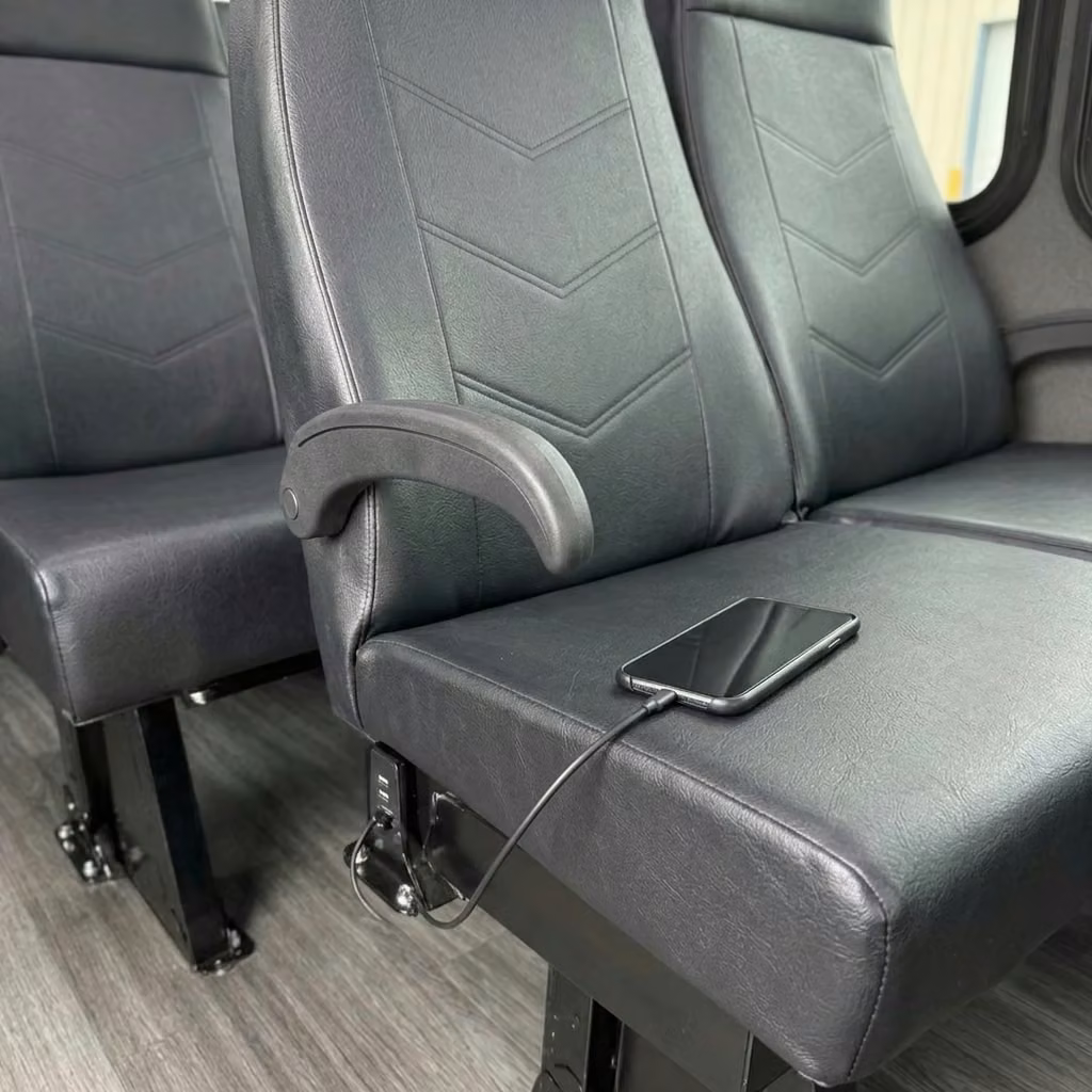 goleta 15 passenger minibus usb charging