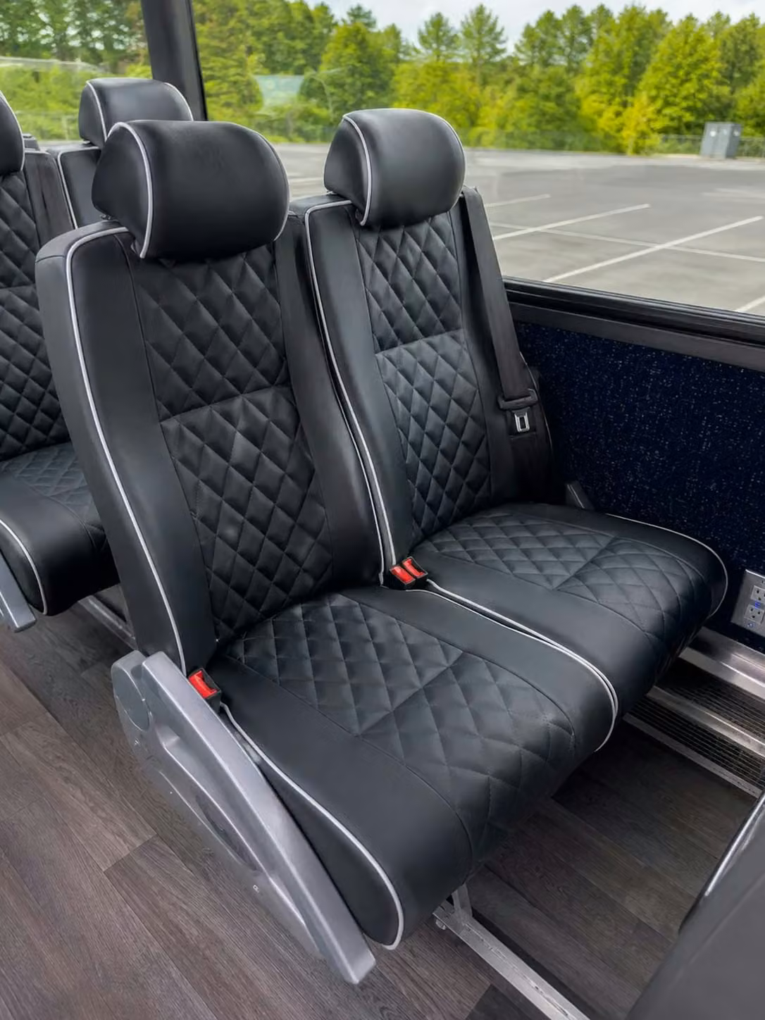 goleta 56 passenger charter bus reclining seats