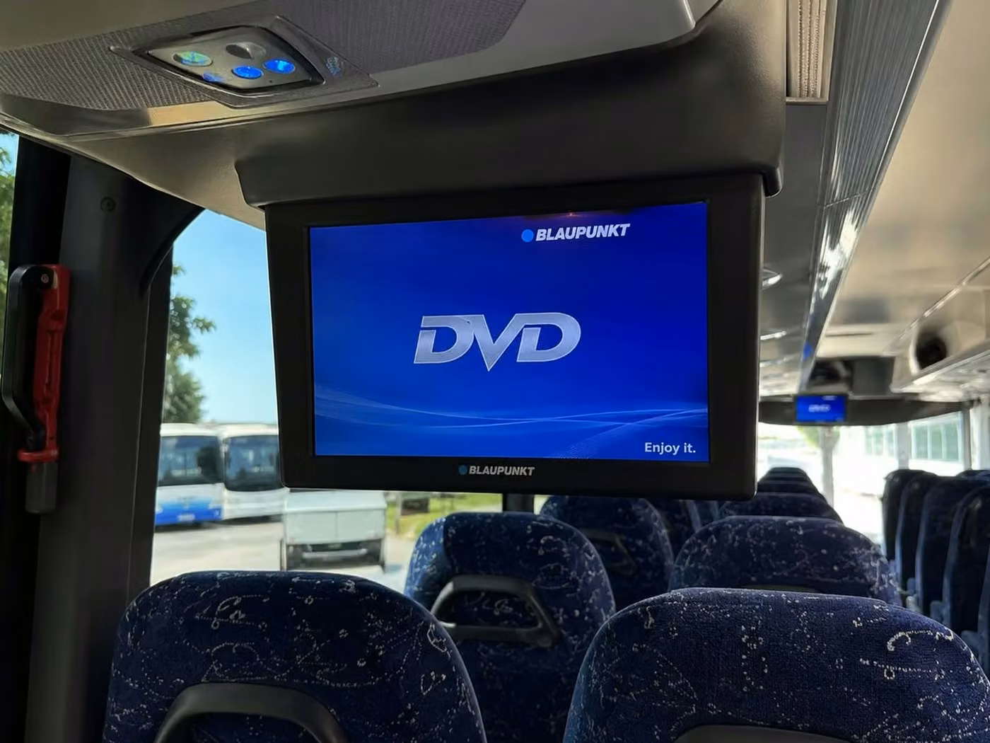 goleta 56 passenger charter bus tvs