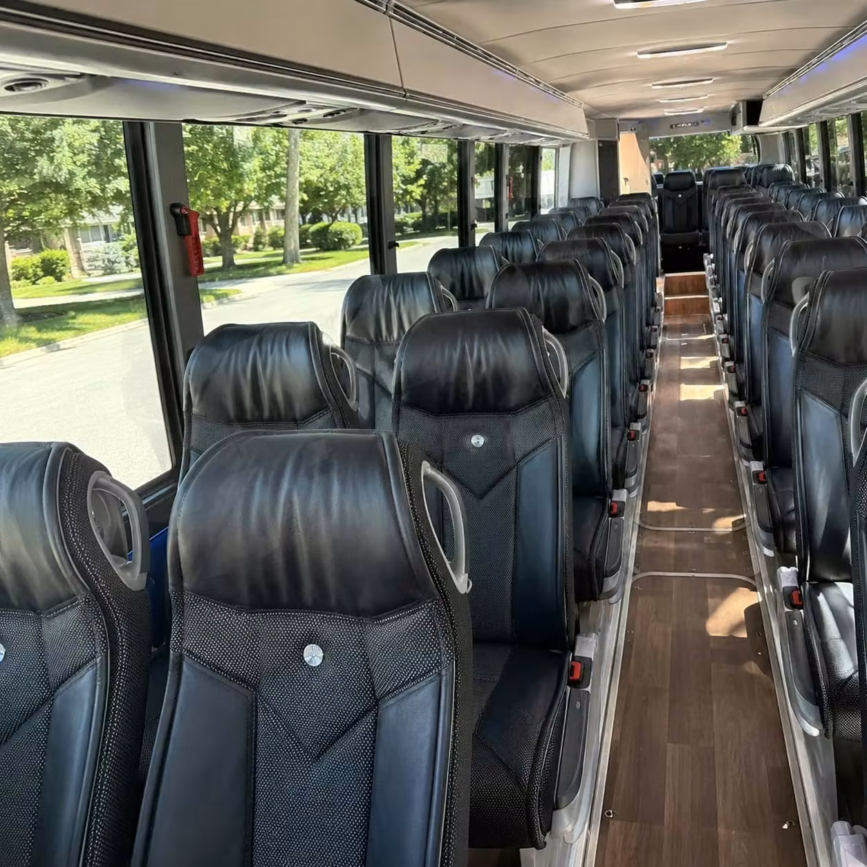 goleta charter bus interior 1