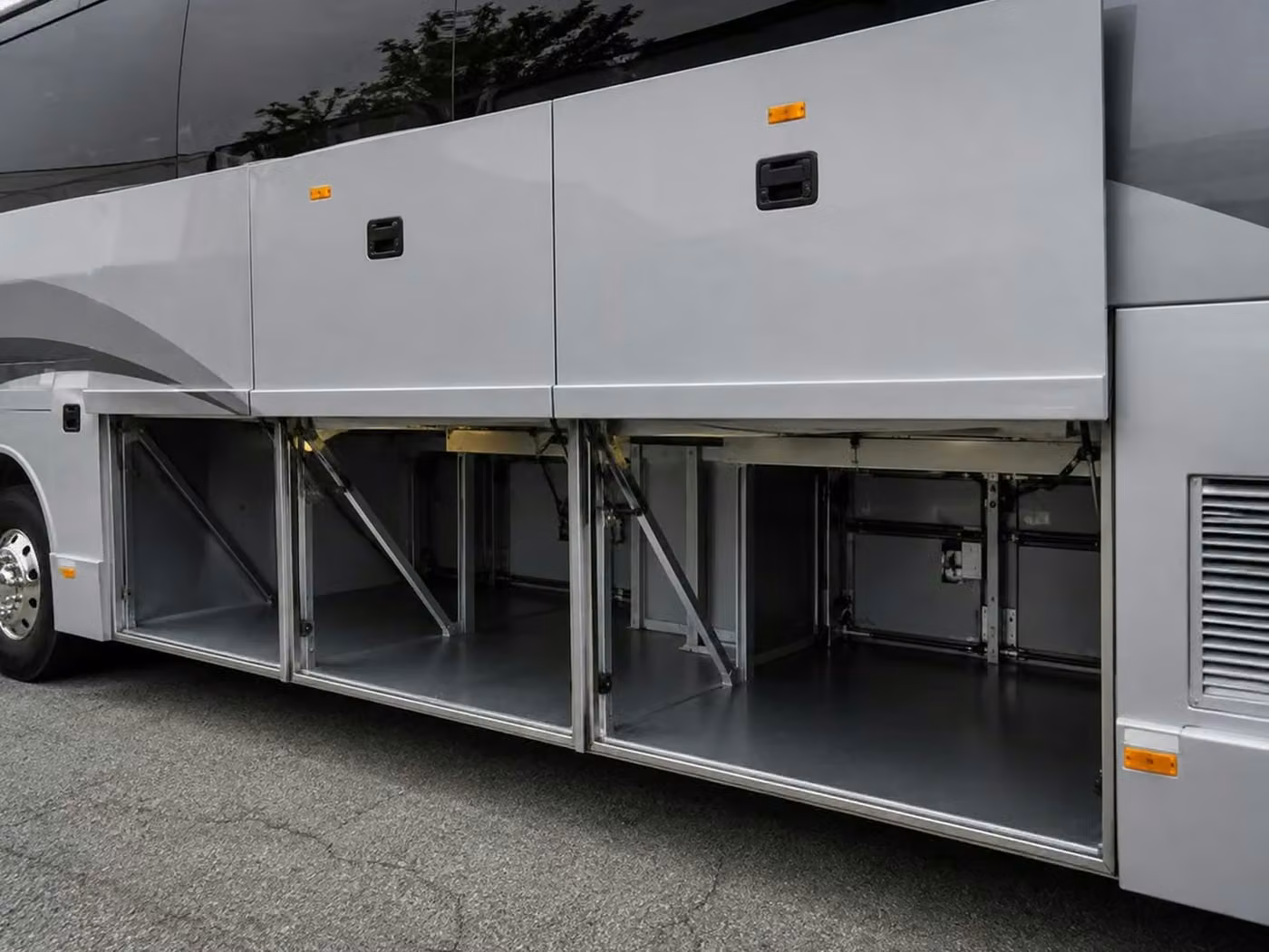 goleta charter bus under bus storage