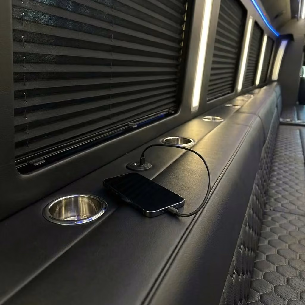 goleta party bus usb charging