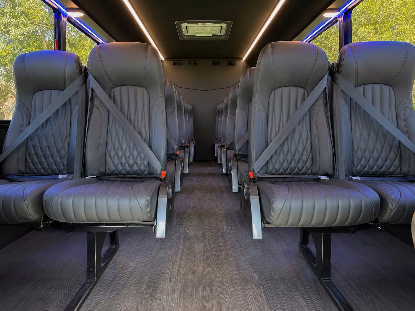 20 passenger minibus interior