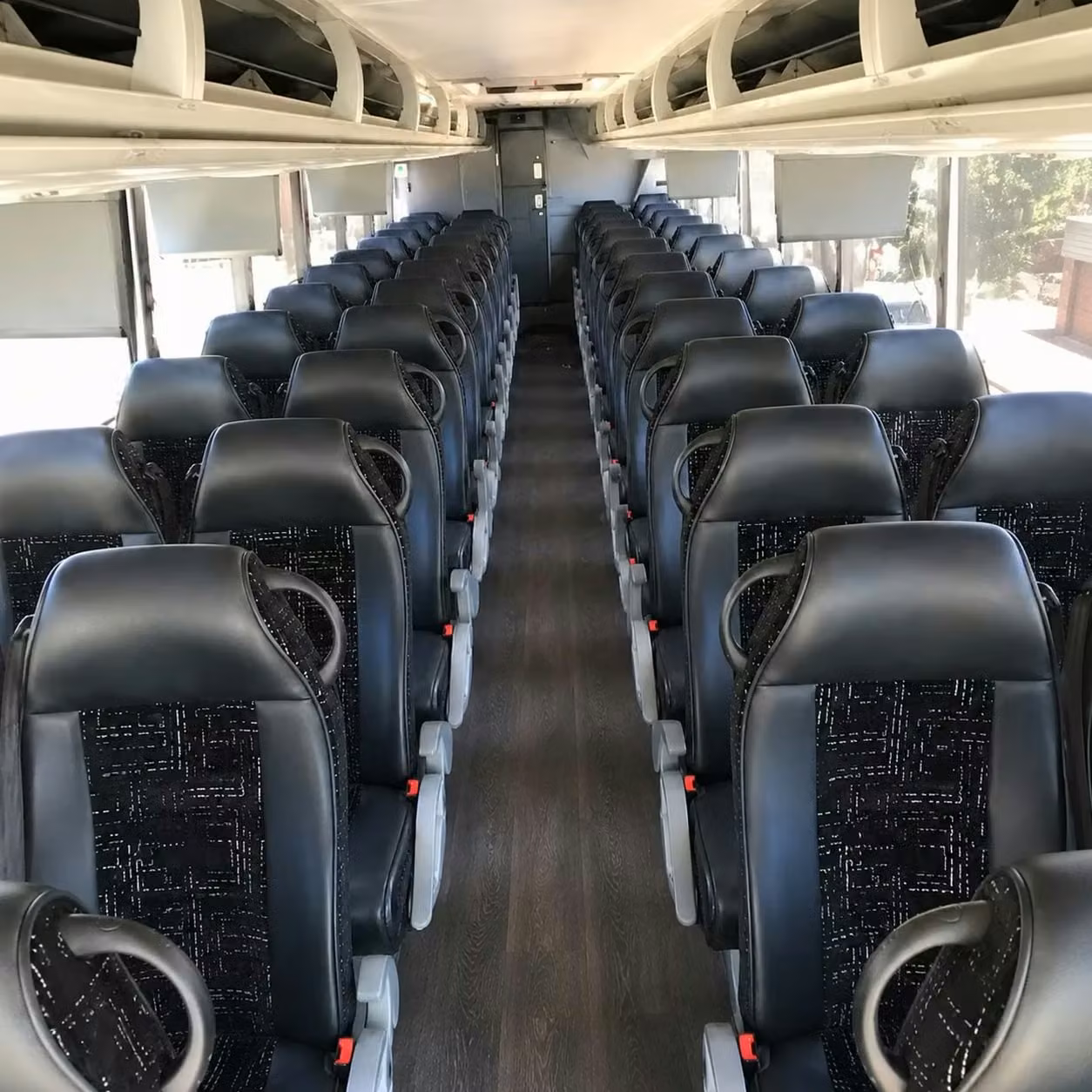 56 passenger charter bus interior